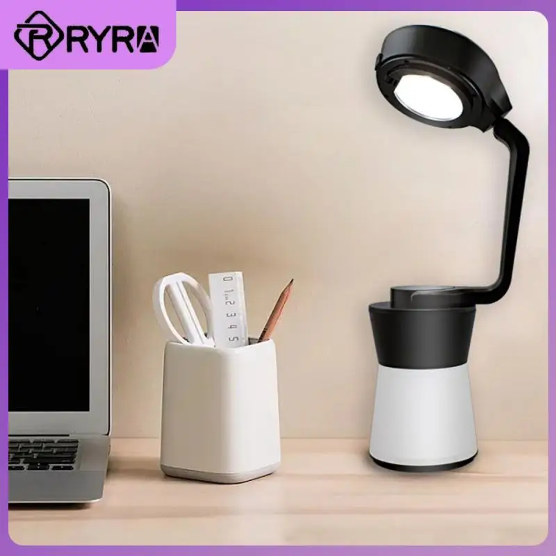 Multifunctional Tent Lamp Eye Protection Desk Lamp Decorative Home Push Switch Working Ligh Portable Lantern Creative Table Lamp