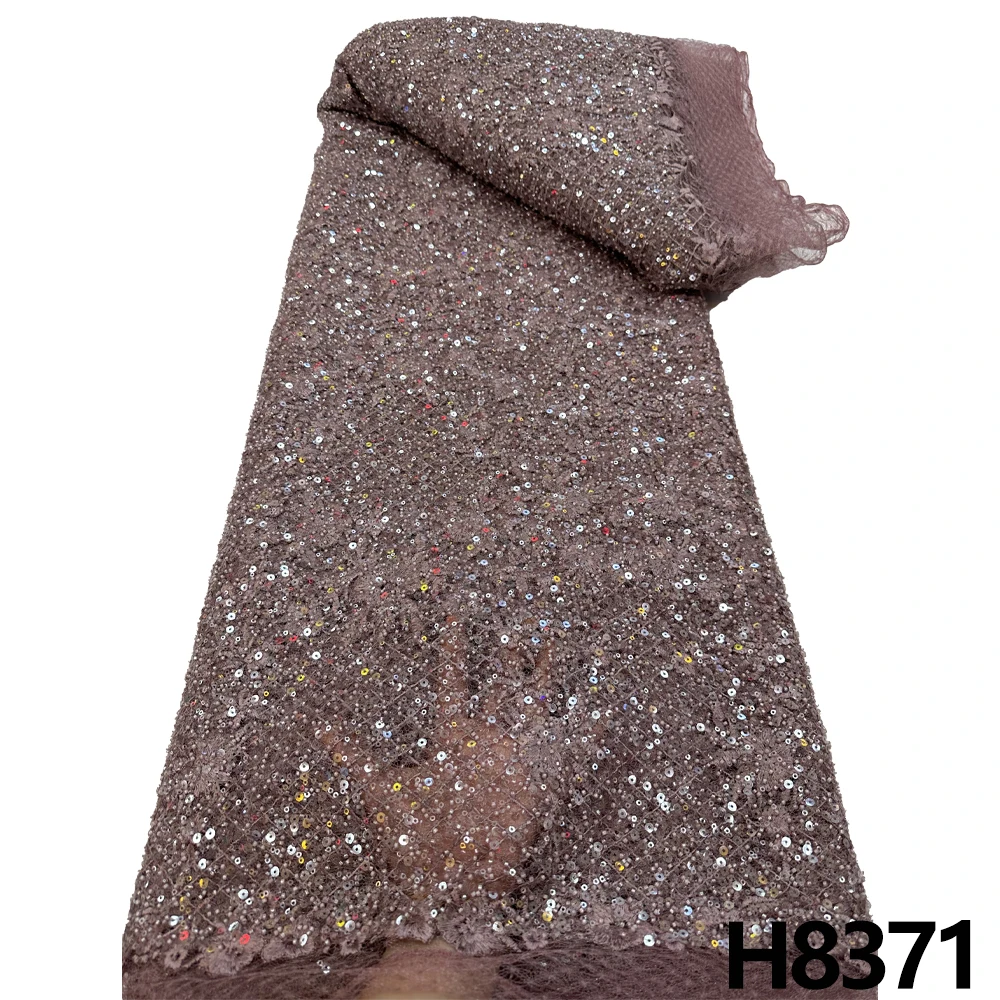 Новейшая африканская кружевная ткань из бисера 2023 высококачественное вышитые