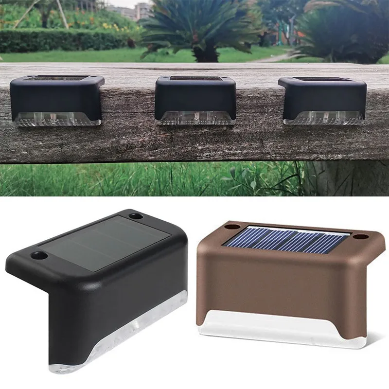 

LED Solar Stair Light Waterproof Outdoor Solar Powered LED Step Lights for Desk Stairs Patio Path Yard Garden Decor 2/4/10/20pcs