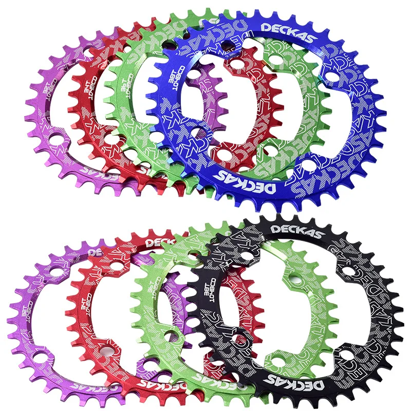 

104bcd Round Mountain Bicycle Chainring 104 BCD 32/34/36/38T Crankset Crown Plate For Bike Crank Single Speed Disc Bicycle Parts
