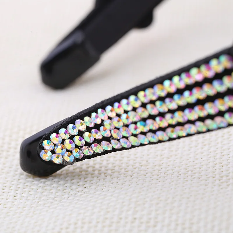 Korean Girl Simple Exquisite Leaves HairBands Women Fashion Shiny Rhinestone Headdress Hair Accessories Creativity Gift