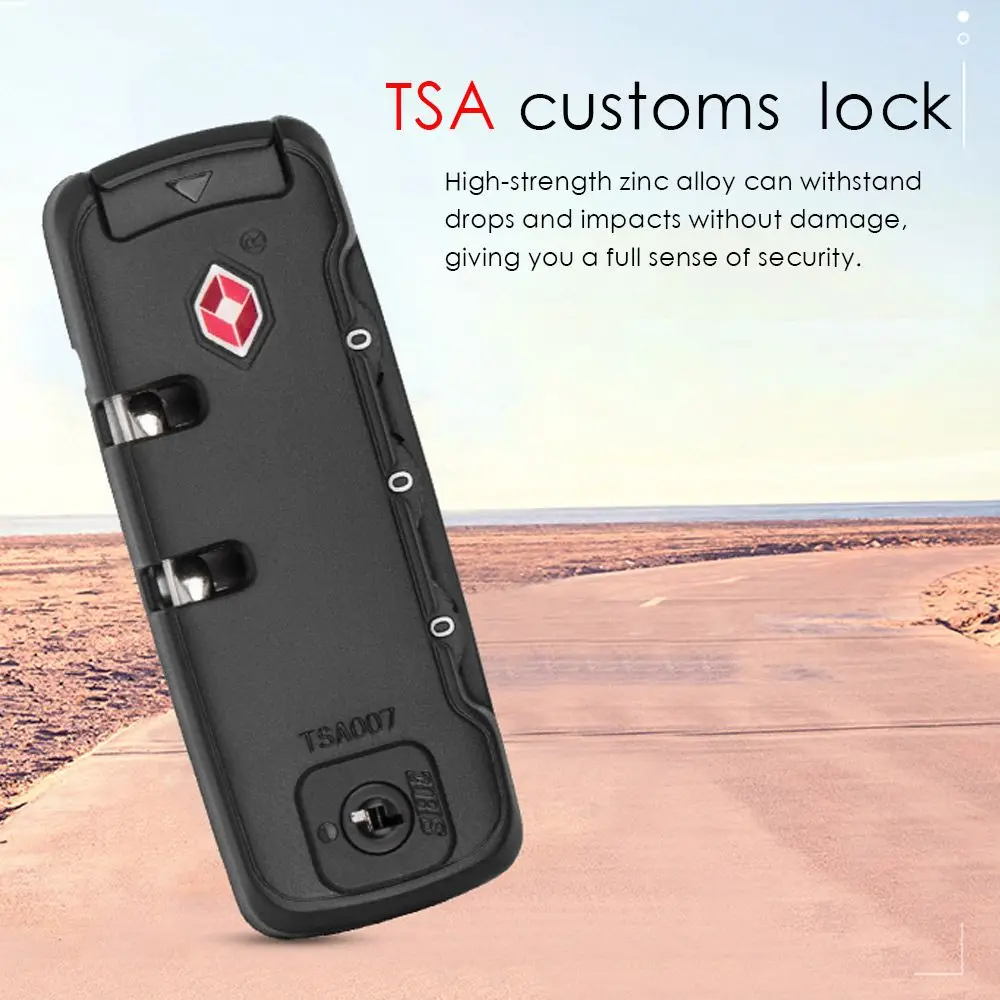 Portable Luggage Anti-theft Weatherproof TSA21101 Safely Code Lock TSA Customs Lock 2 Digit Combination Lock