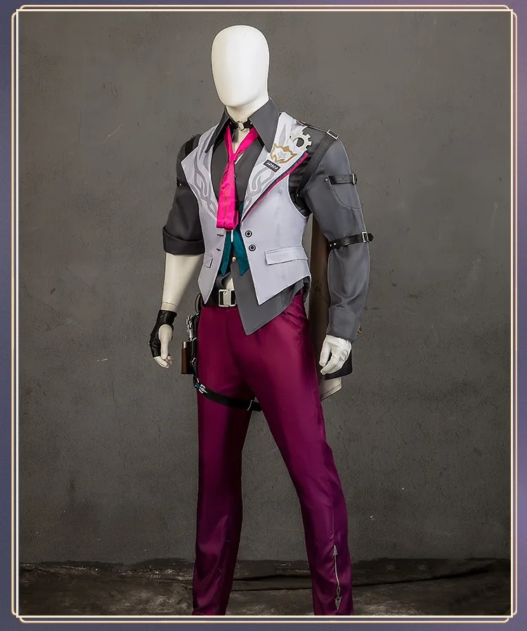 Костюм для косплея Game Honkai Star Rail Gallagher парик штаны рубашка жилет галстук костюмы