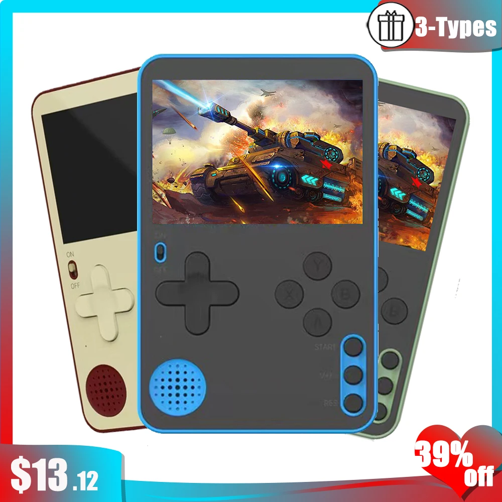 

K10 Mini Pocket Gaming Console Protable Retro Handheld Game Console Built-In 500+ Games with 6.5mm Pocket Player for Kids Gift