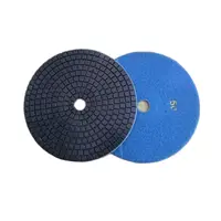 7Pcs/Set 7 Inch 180mm Black Wet Polishing Pad For Marble Granite Floor Concrete Stone Grinding Polishing and Cleaning