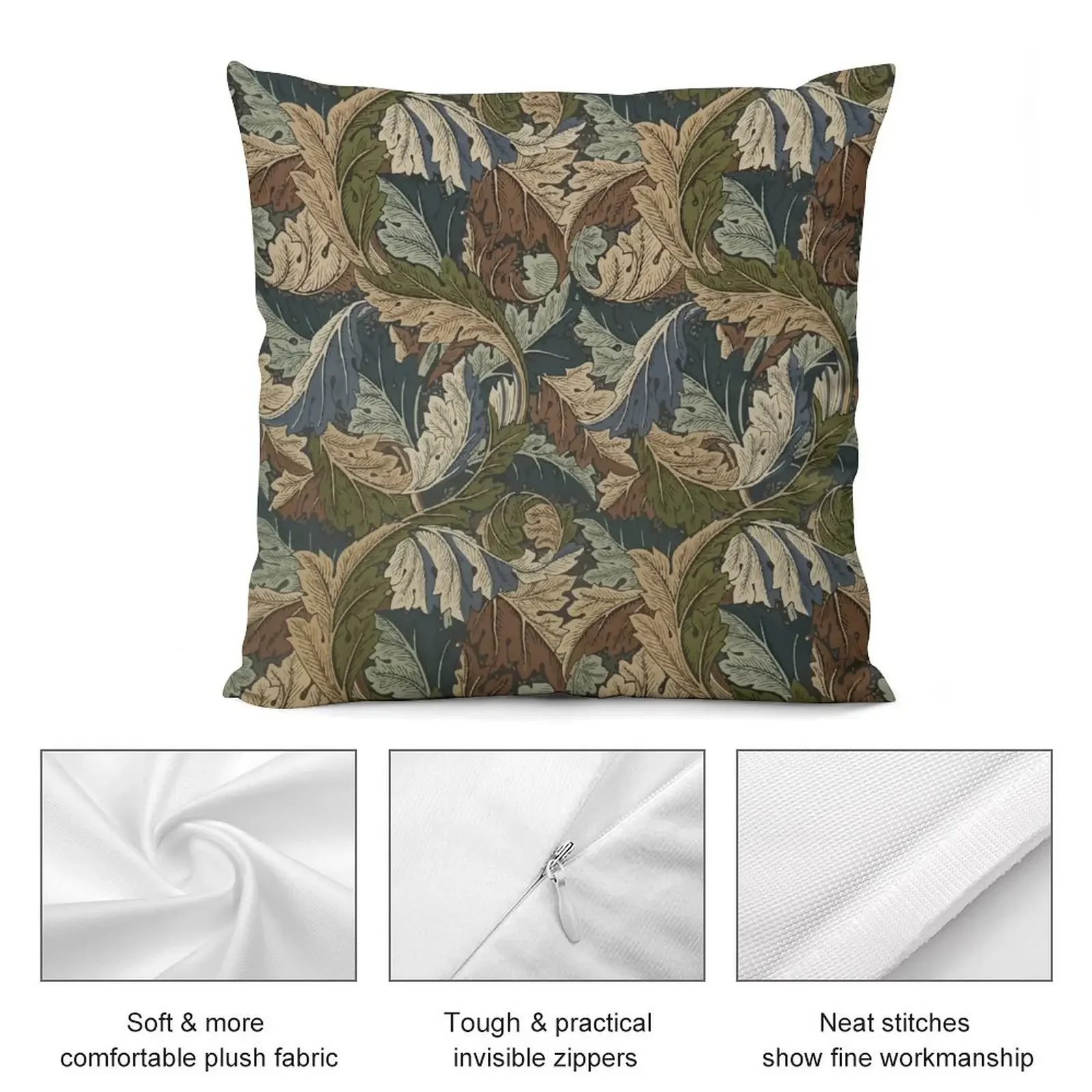 William Morris Acanthus Design Декоративная подушка Предметы для украшения комнаты Наволочка