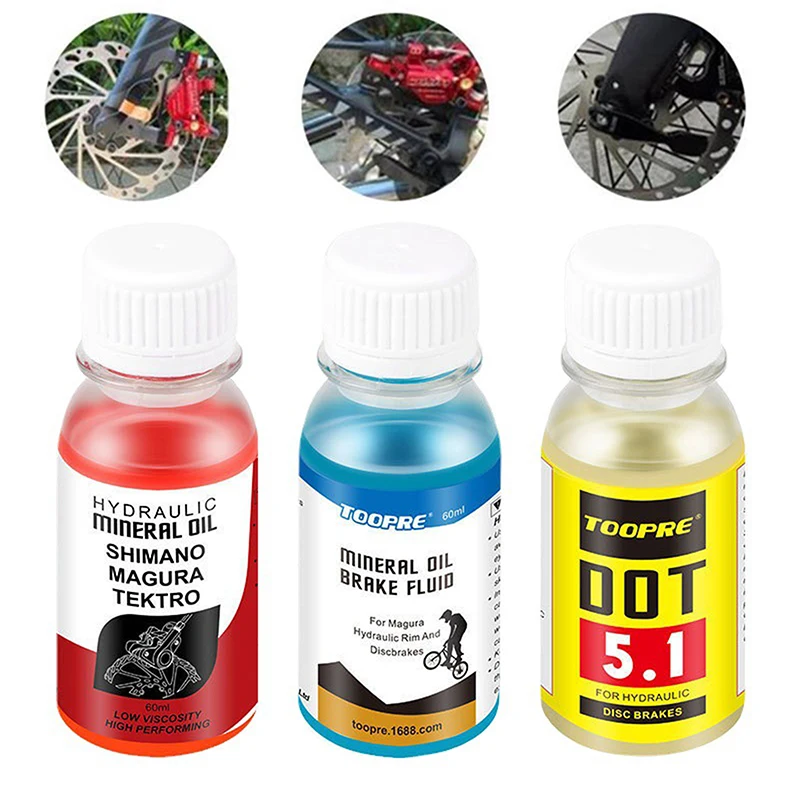 

60ML Bicycle Brake Mineral Oil Enough Capacity Fluid Hydraulic Disc Brake Lubricant For Shimano Magura Tektro Mountain Bikes