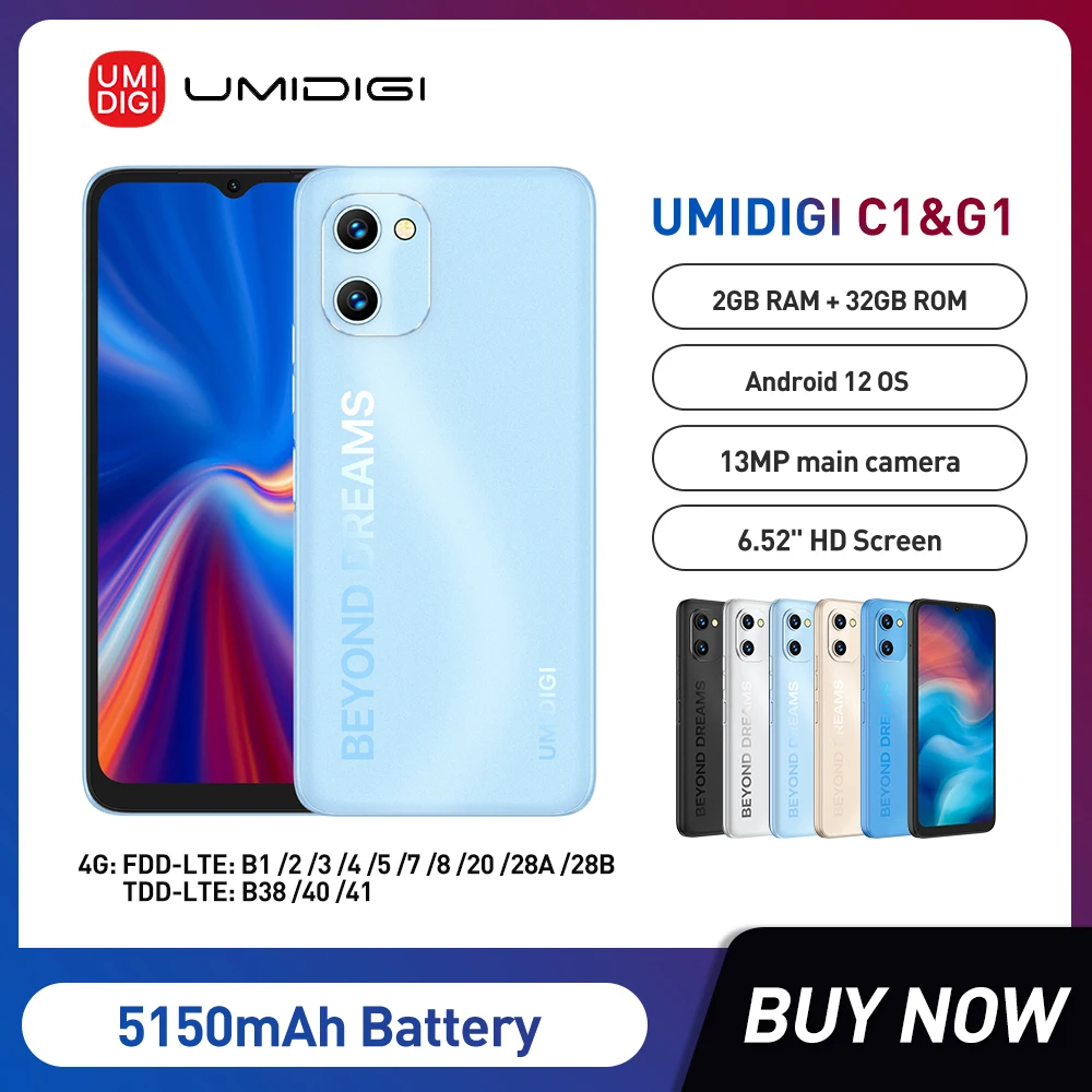 Global Version UMIDIGI C1/G1 6.52