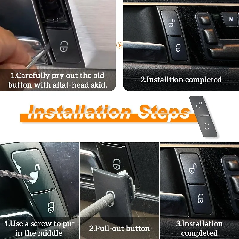 Кнопка включения замка левой и правой двери автомобиля для Benz Mercedes A B C E GLK Class W204