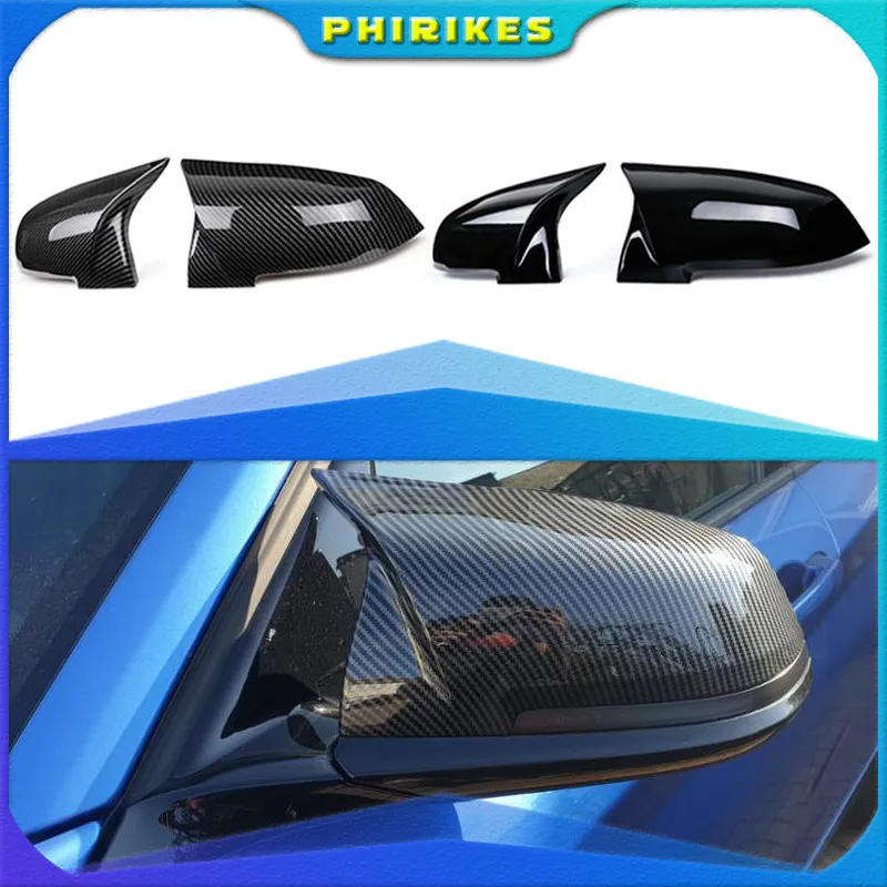 

2 pieces Rearview Mirror Cover Cap Carbon Black for BMW Series 1 2 3 4 X M 220i 328i 420i F20 F21 F22 F23 F30 F32 F33 F36 X1