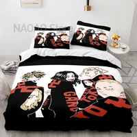 tokyo revengers bedding set single twin full queen king size tokyo avengers bed set aldult kid bedroom duvetcover sets 3d 043
