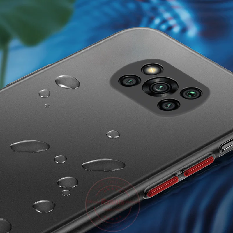 Матовый чехол Rzants для Xiaomi Poco X3 Pro NFC [UU Thin] ультратонкий полупрозрачный телефона с