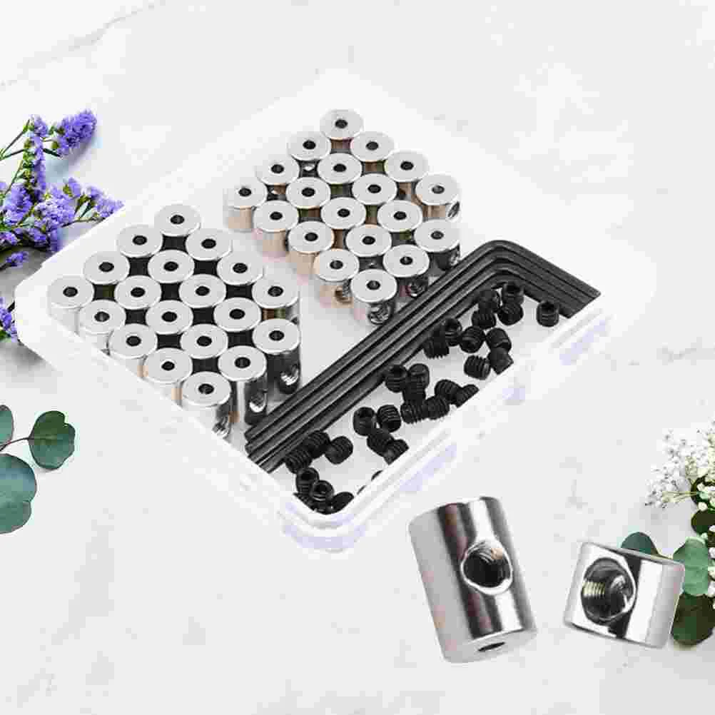 

1 Set of 40pcs Special Screw Wrench Badge Parts Metal Pin Backs Locking Pin Keepers Locking Clasp Locker