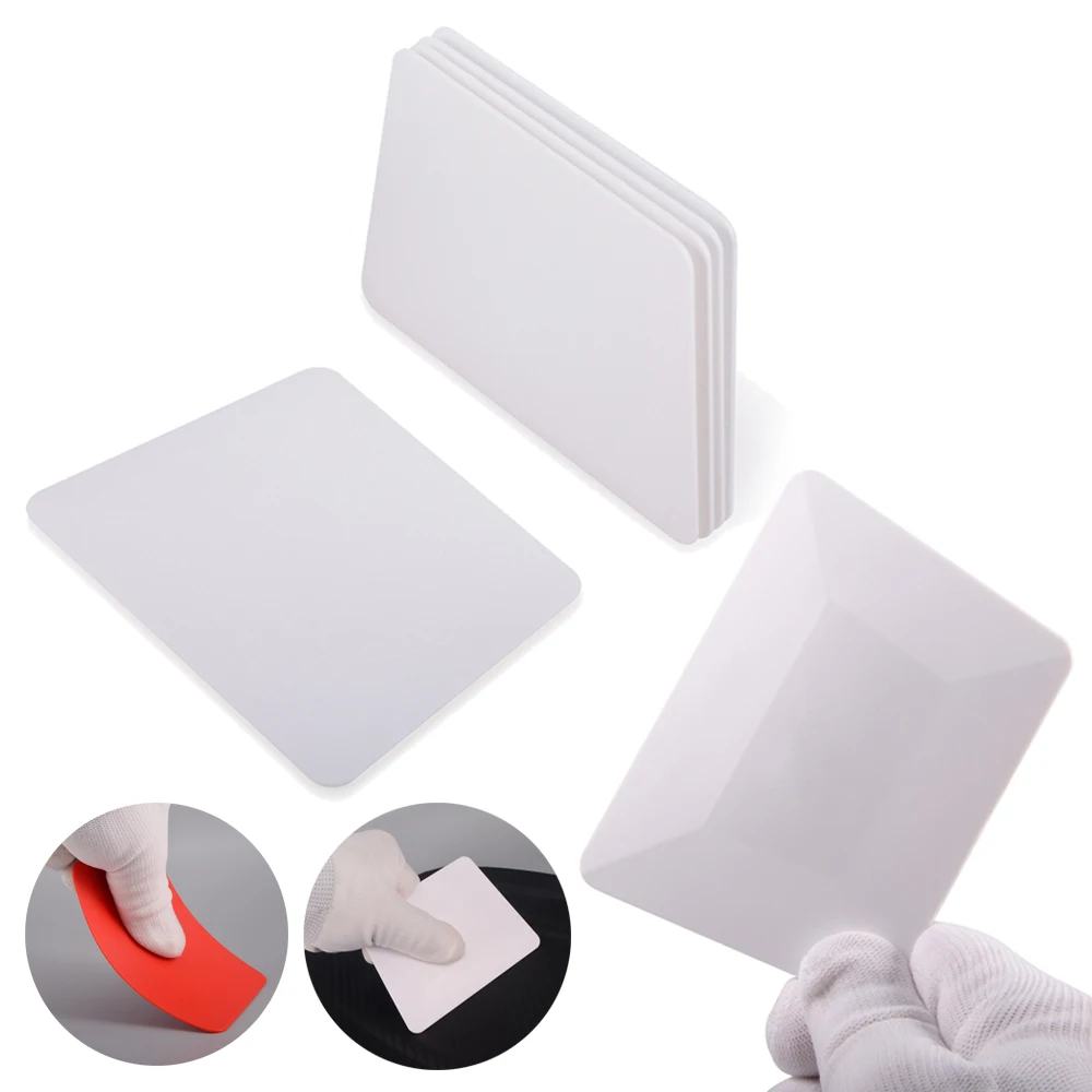 

FOSHIO 6/20pcs Plastic Vinyl Squeegee Applicator Carbon Fiber Film Wrapping Soft Scraper Window Tint Cleaning Car Detailing Tool