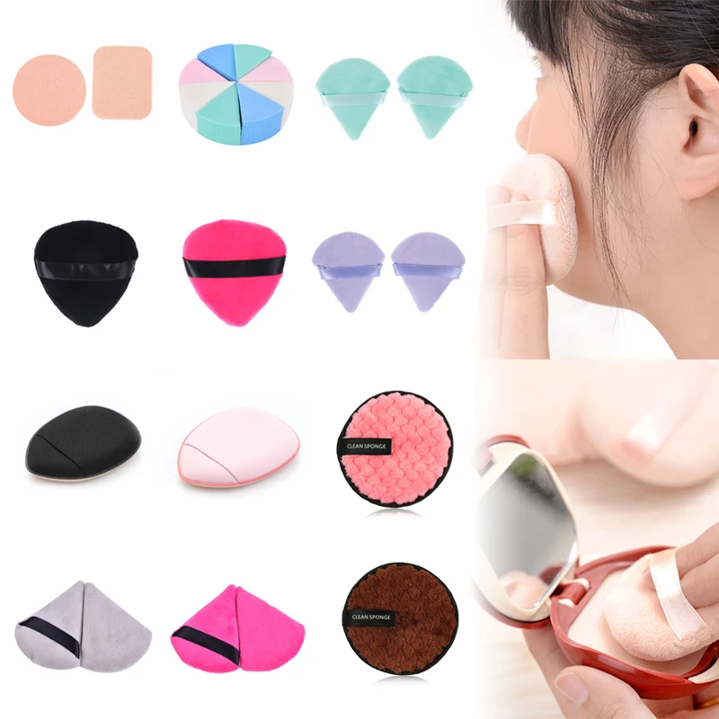 

Makeup Remover Pads Cosmetics Reusable Face Towel Makeup Sponge Cosmetics Soft Cotton Face Powder Puff Washable Lightweight