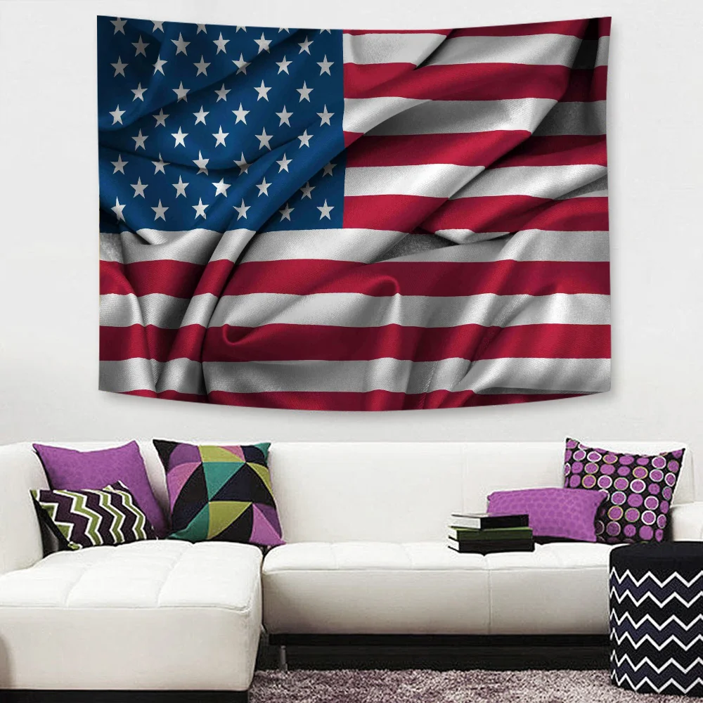 Американский флаг подвесной богемный гобелен Таро хиппи рандомный настенный