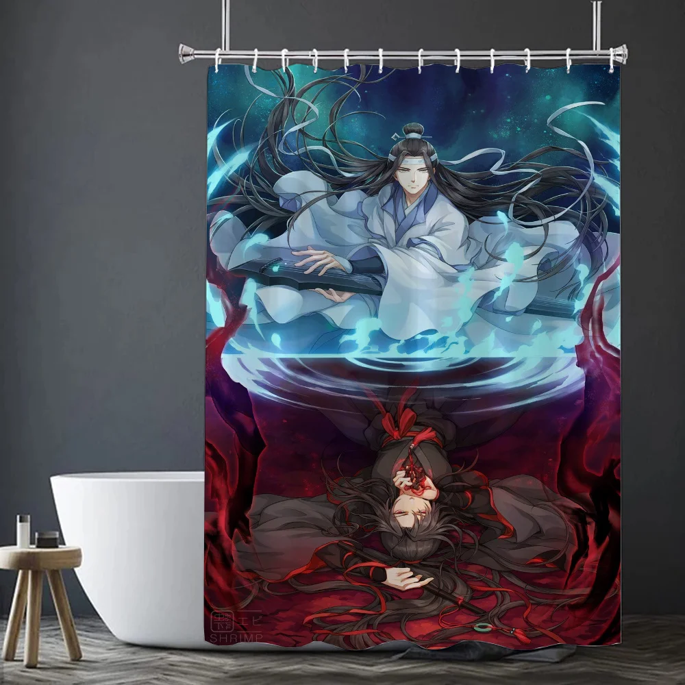 Экологичная полосатая занавеска для душа в современном стиле Mo Dao Zu Shi