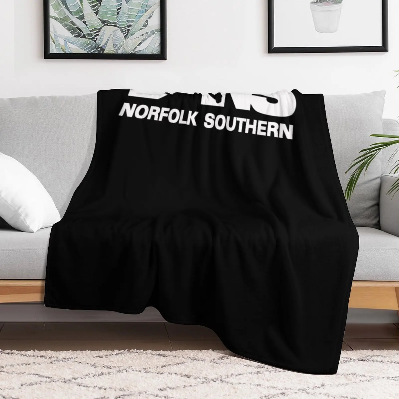Одеяло Norfolk Southern Railway для малышей в клетку на диване одеяла дивана