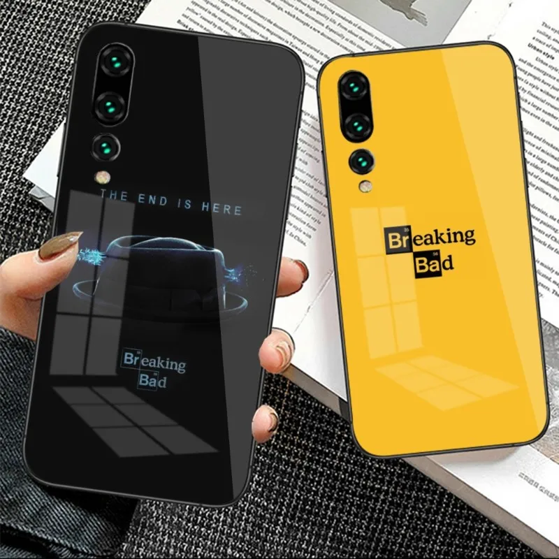 

Breaking Bad Smart Phone Case for Huawei P50 P40 P30 P20 Pro Mate 40 30 20 Pro Nova 9 8 7 PC Glass Phone Cover Funda