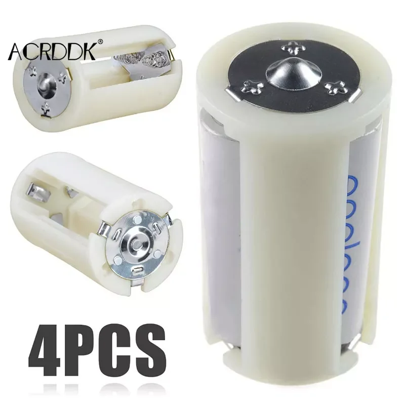 

Translucent AA to Size D Battery Converter Adapter Case AA Battery Case FC