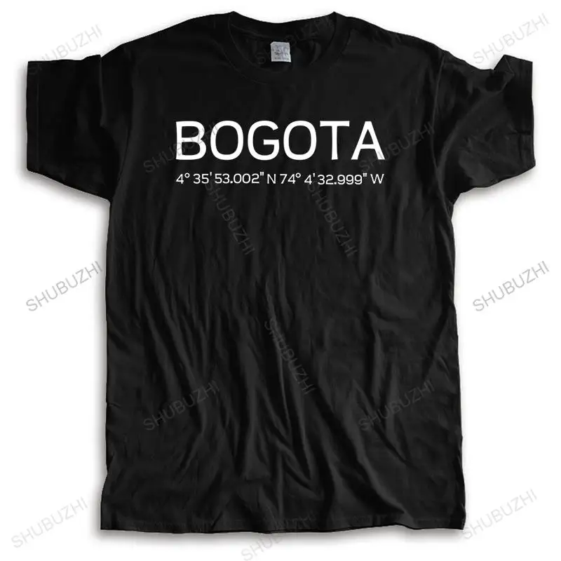 New cotton tees fashion t-shirt Men o-neck summer tshirt BOGOTA unisex tee-shirt women loose cool top printing bigger size