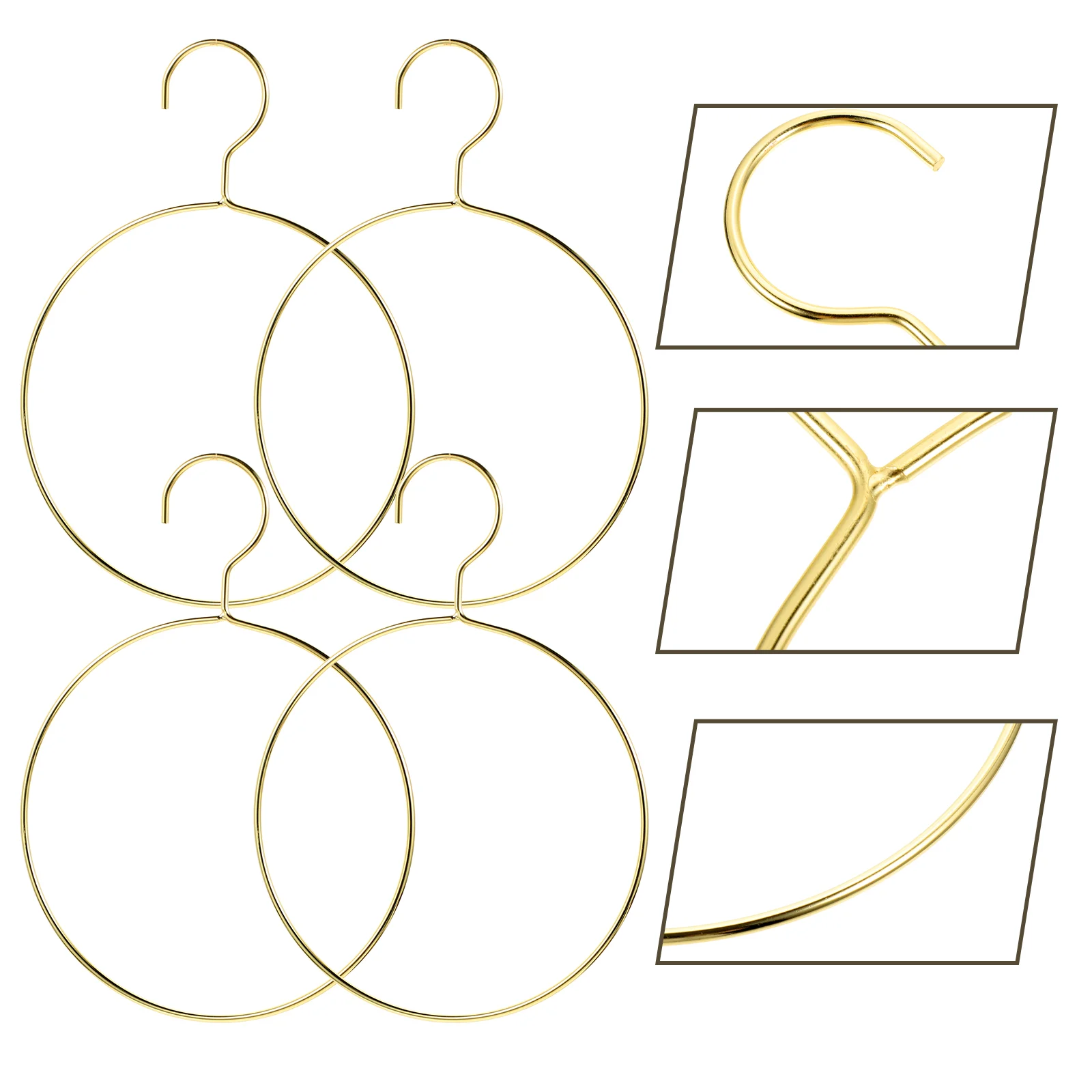 4 шт. вешалка для шарфа кольца галстук гардероба подставка ювелирных изделий