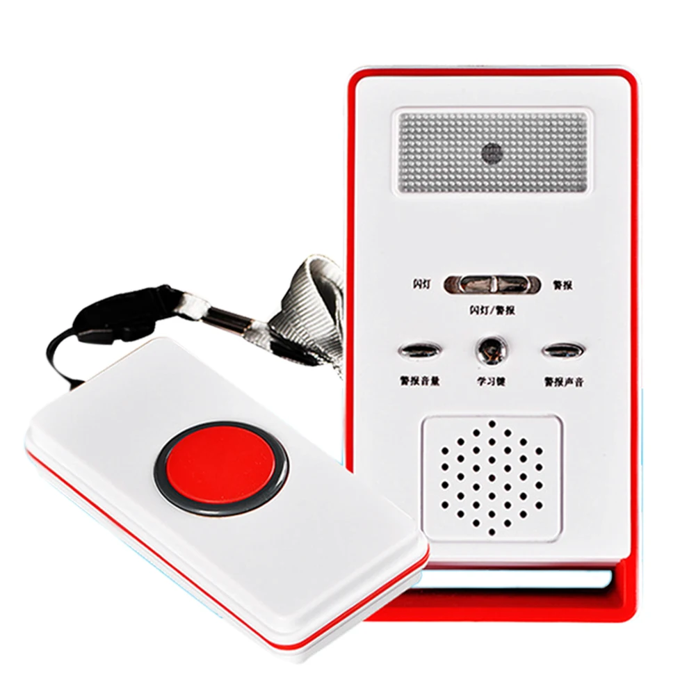 

Emergency Dialer Alarm System Household Security SOS LED Indicator Calling Wireless Handicapped With Panic Button Children