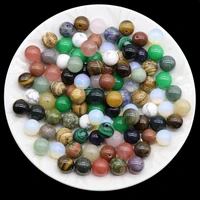 natural stone loose half hole beads rose quartz tigers eye opal crystal agate for diy necklace bacelet jewelry accessories