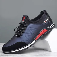 leather shoes mens casual shoes versatile soft sole flat sneakers fashion low top solid color casual flat heel new women shoes