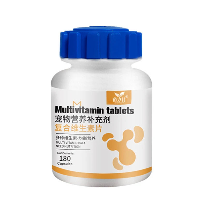 

180 Tablets Pet Multivitamin Supplements Improve Dog and Cat Hair Immunity, Balanced Nutrition