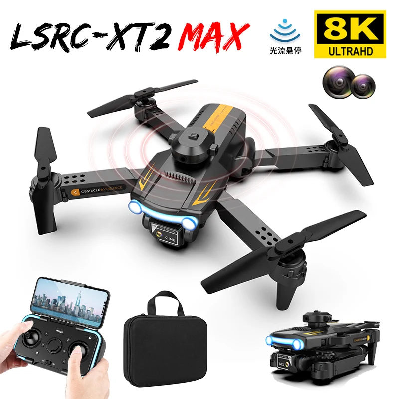 

2022 New XT2 Mini Drone 8K Dual Camera Four Side 5G Obstacle Avoidance Optical Flow Positioning Foldable Quadcopter Toys Gifts