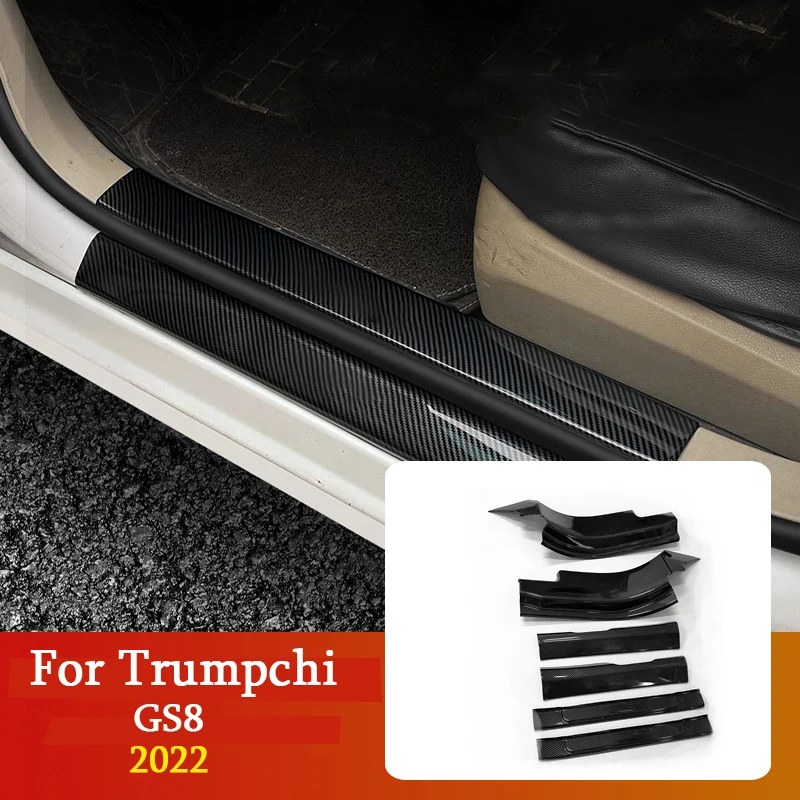 

For Trumpchi GS8 2022 Car Accessories Door Sill Scuff Plates Covers Protect Threshold Strip ABS Auto Parts Automobiles Product