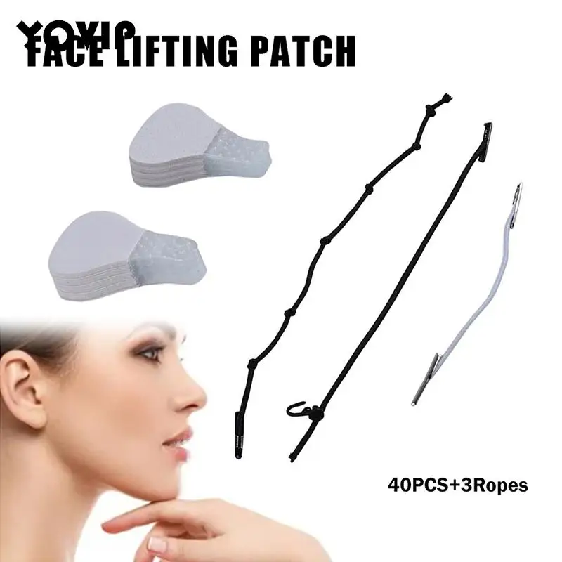 

40Pcs Instant Invisible Face Stickers Neck Eye Double Chin Lift V Shape Refill Tapes Thin Makeup Face Lifting Beauty Tools