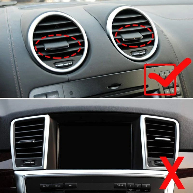 2 шт. зажимы для вентиляционных отверстий Mercedes-Benz W164 ML Class 2006-2011 X164 GL 2007-2012