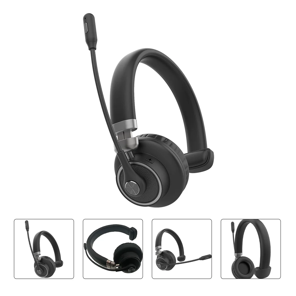 

Wireless Telephone Headset PC Headphone Call Center Headphone with Microphone