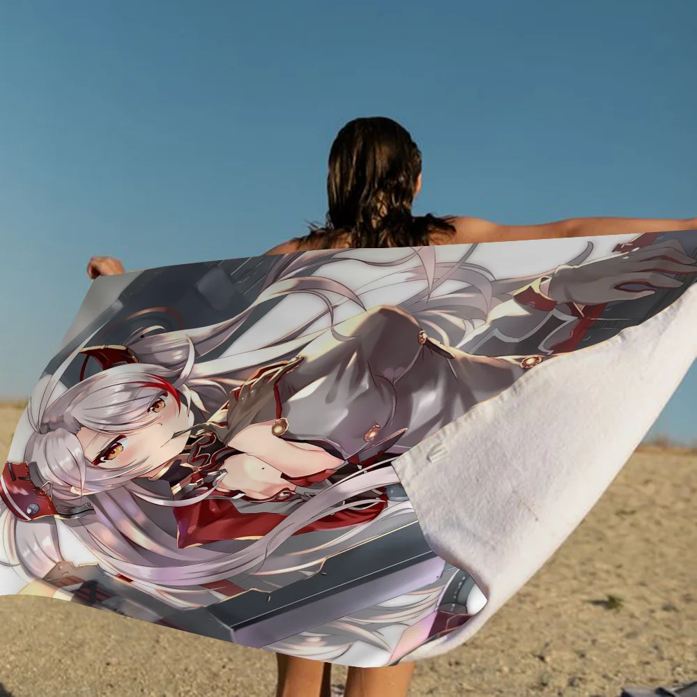 Azur Lane Prinz Eugen Пляжное полотенце Красочные банные полотенца для девочек из