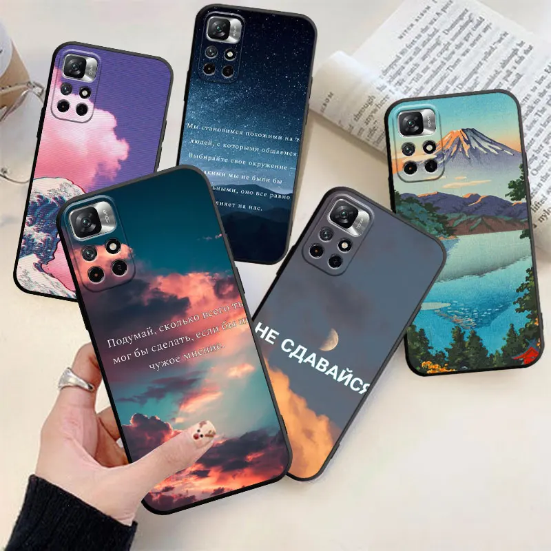 

Russian Quote Slogan Letter Phone Case For Xiaomi Redmi Note 11 10 9 Pro 5G 10C 9s 7 8 8T 12 9A 9C 9T K40 TPU Cover Coque