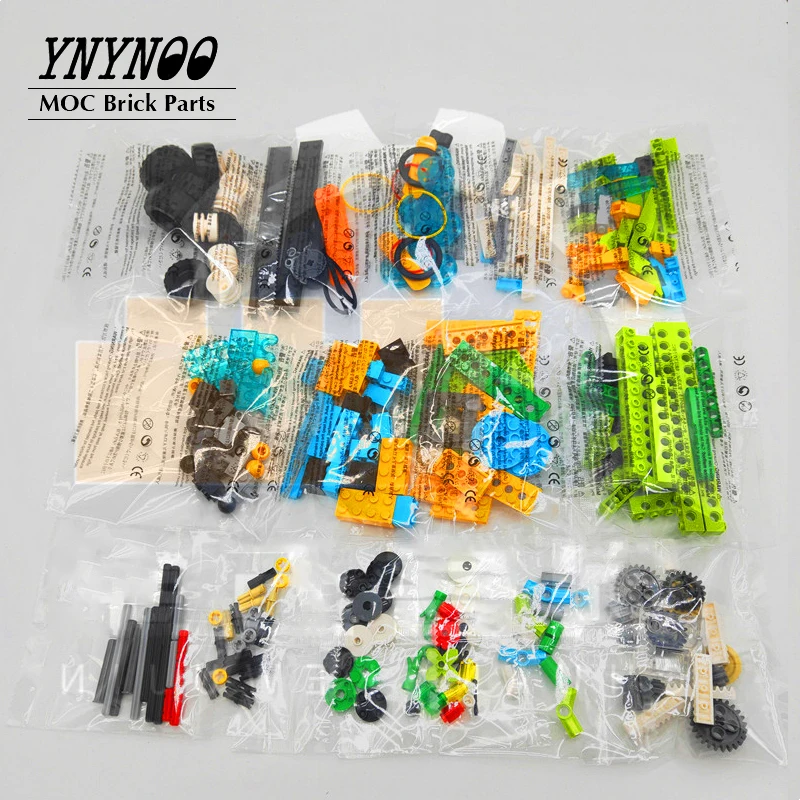 

109-276Pcs MOC Building Blocks Technical Beams Gears Axle and Connectors Bricks Parts Kit for 45300 WeDo 2.0 Core Set DIY Toys