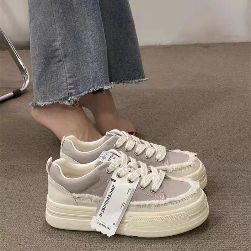 

Purple Flash Platform Sports Shoes Casual Sneakers Women Vintage Flats Vulcanize Kawaii Korean Tennis Female School Footwear