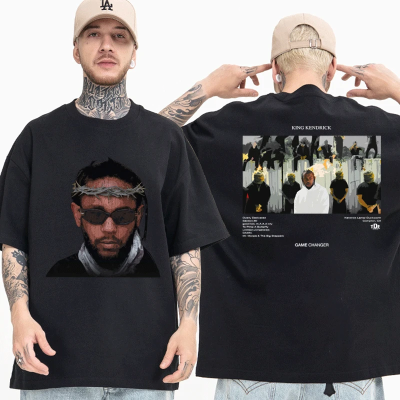 

Rapper Kendrick Lamar T-shirt Pglang Mr Morale & The Big Steppers Album Tracklist Tee Shirts Men Women Fashion Hip Hop T Shirt