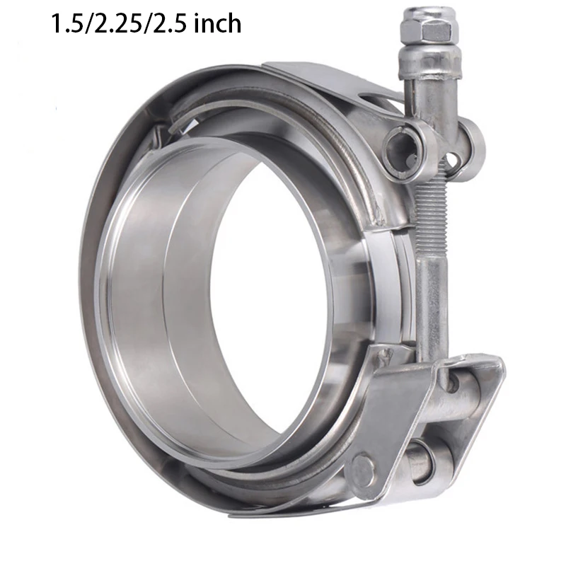 

1.5/2.25/2.5 inch Stainless Steel Quick Release V Band Clamp for Turbo Exhaust Down pipes Flange Kit