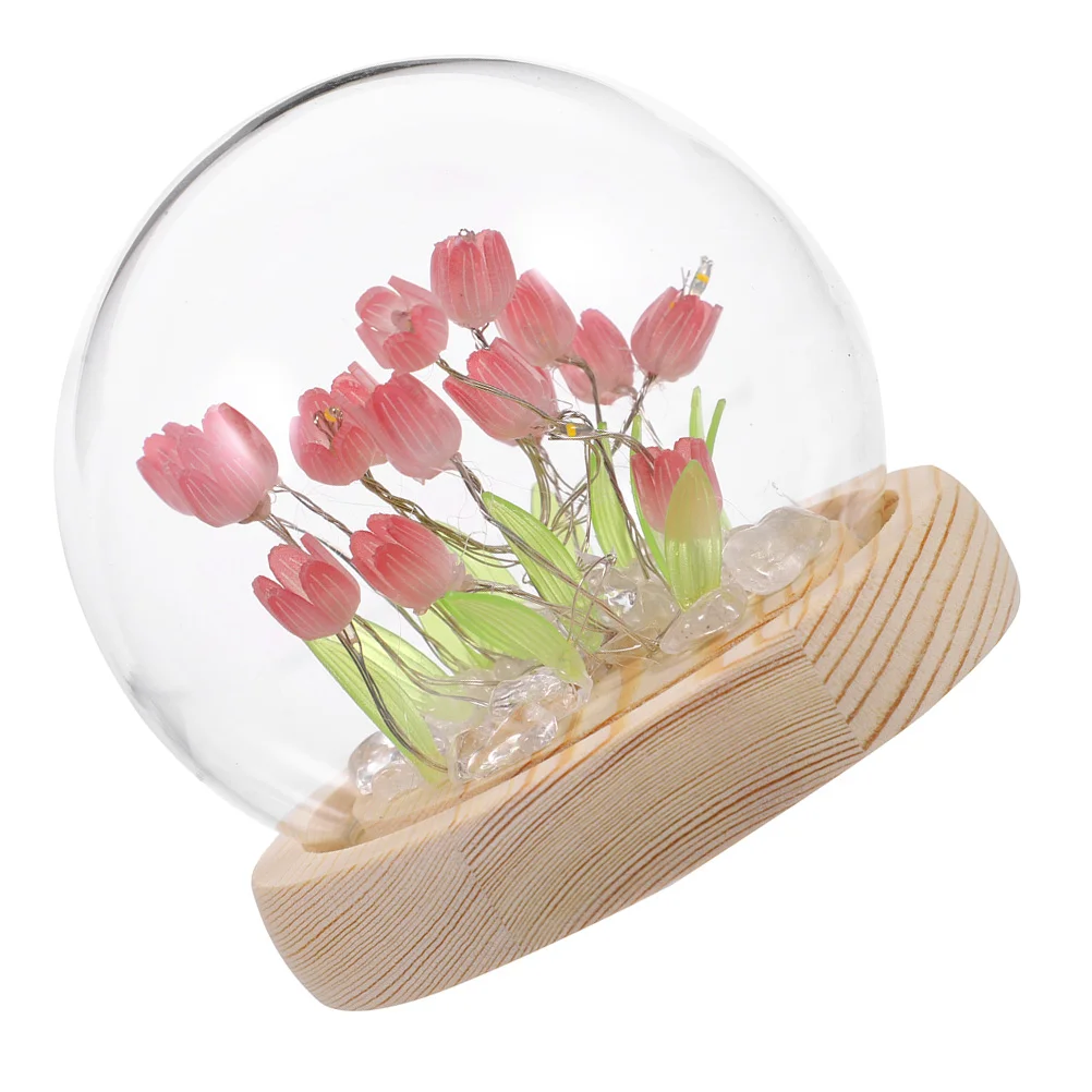 

Tulip Saya Bedside Night Light Nightlight Material Package DIY Flower Lamp Plastic Atmosphere