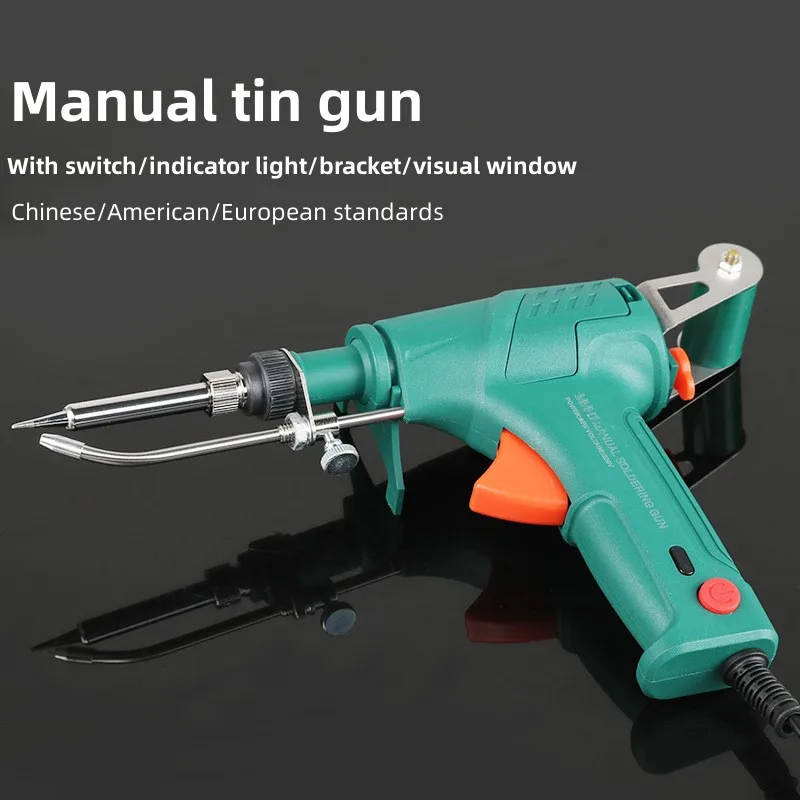 

Electric Soldering Iron 110V/220V Hand-Held Internal Heating Automatically Send Tin Gun Welding Rapid Heating Repair Tools US/EU