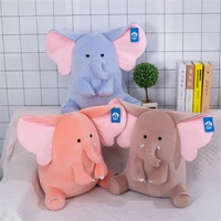 new silly elephant plush toy doll cute cartoon animal baby elephant shape baby sleeping doll friend teacher gift pillow cute