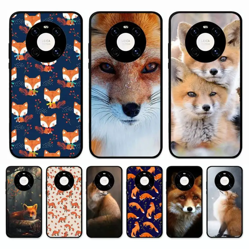 

Animal Fox Phone Case for Huawei Mate 20 10 9 40 30 lite pro X Nova 2 3i 7se