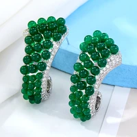 jimbora high quality 2022 original design shiny cz pendant earrings for women wedding bridal jewelry trendy noble facebook ins