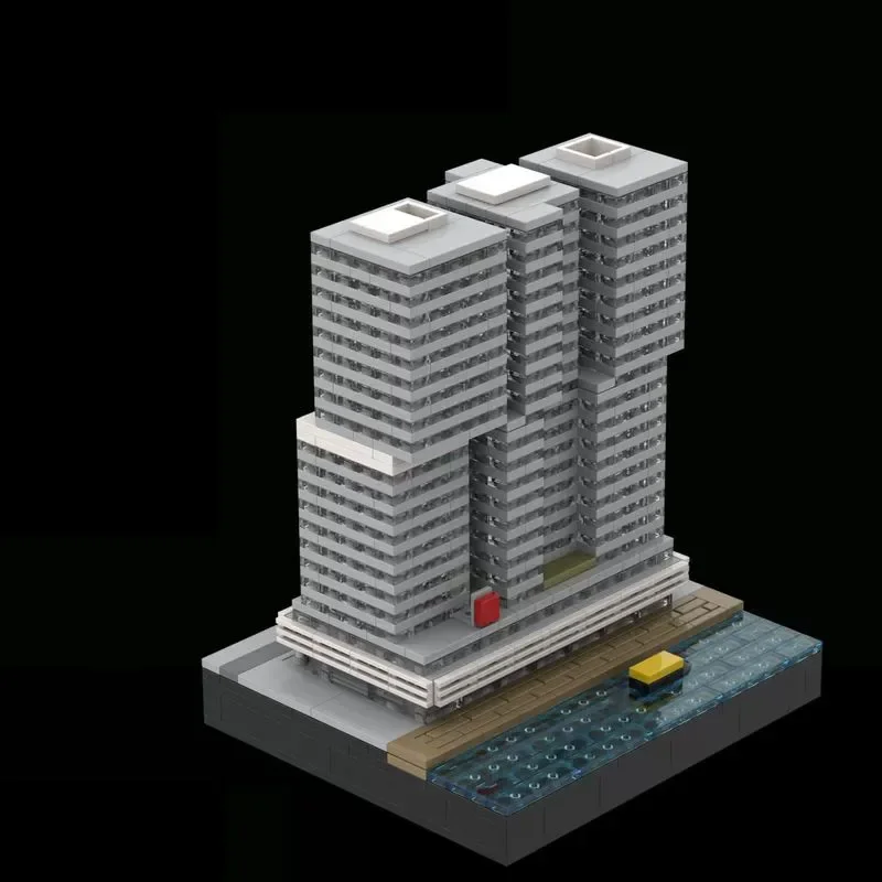 Новинка стеллаж здание 1:1000 Сращенные строительные блоки 1504 шт. игрушки для