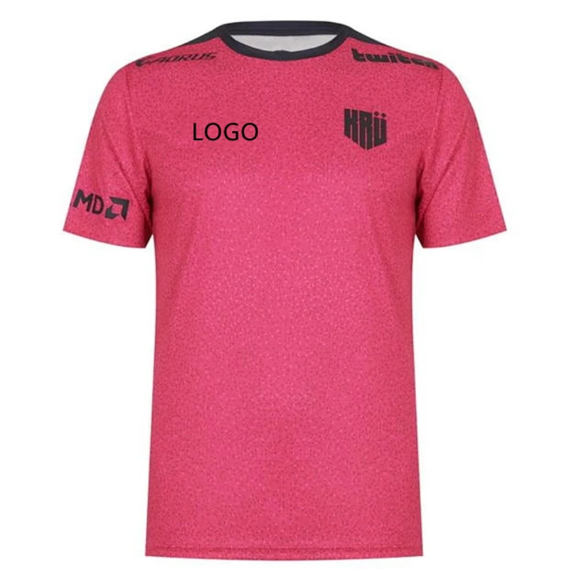 

Summer Breathable Comfortable Quick Dry VALORANT KRU Team Uniform T-Shirt Competition Suit Customizable LOGO NAME