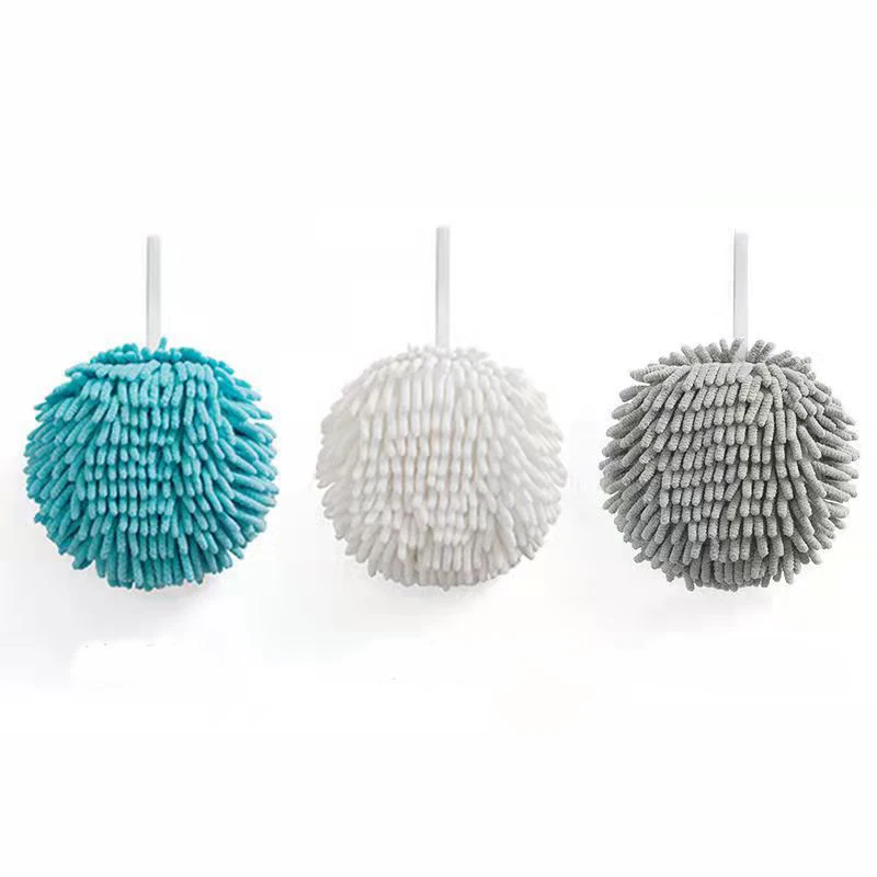 Мягкое полотенце для рук в ванную комнату подвесное из синели кухонное плюшевое