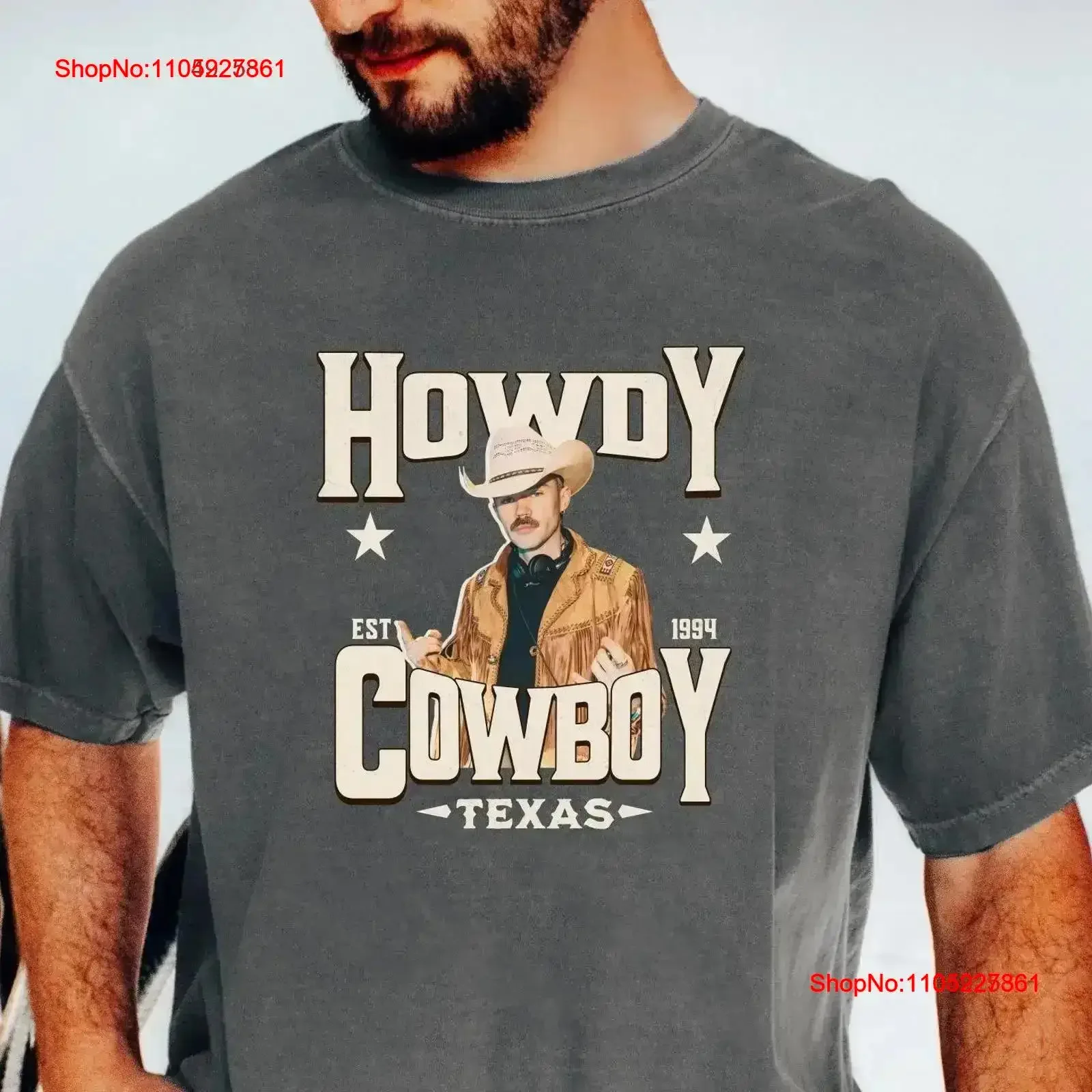Фото Футболка Dom Dolla Howdy Cowboy EDM Festival House Music Fan Apparel Techno Rave Top Одежда DJ Merch Dance Lover винтажная мужская одежда №1